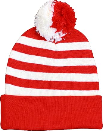 Beanie Hat-Stripe at Amazon 