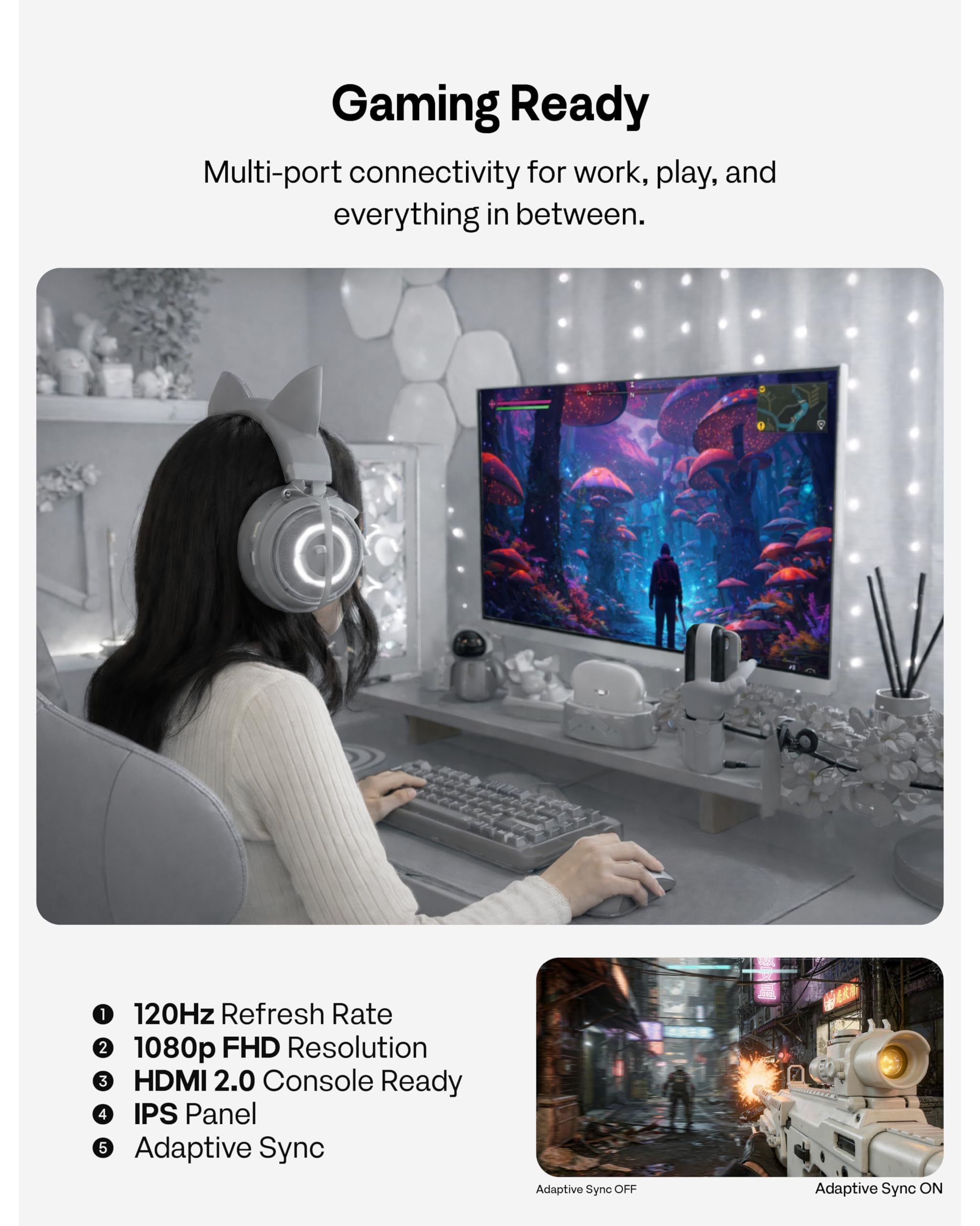 Amazon.com: Pixio PX246 Wave 24 inch 120Hz Refresh Rate FHD 1080p