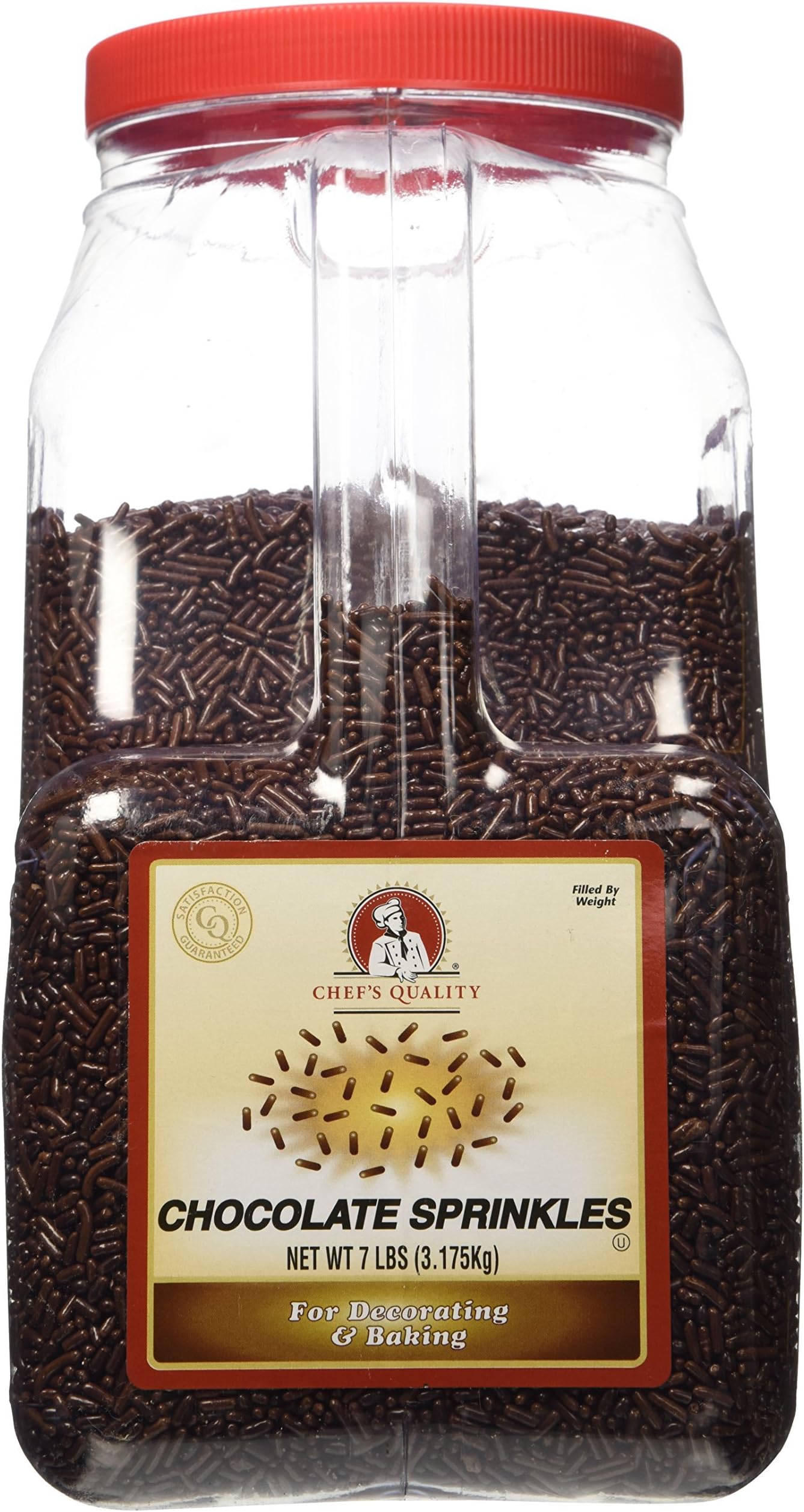 Chef's Quality Chocolate Sprinkles, 7 lb.
