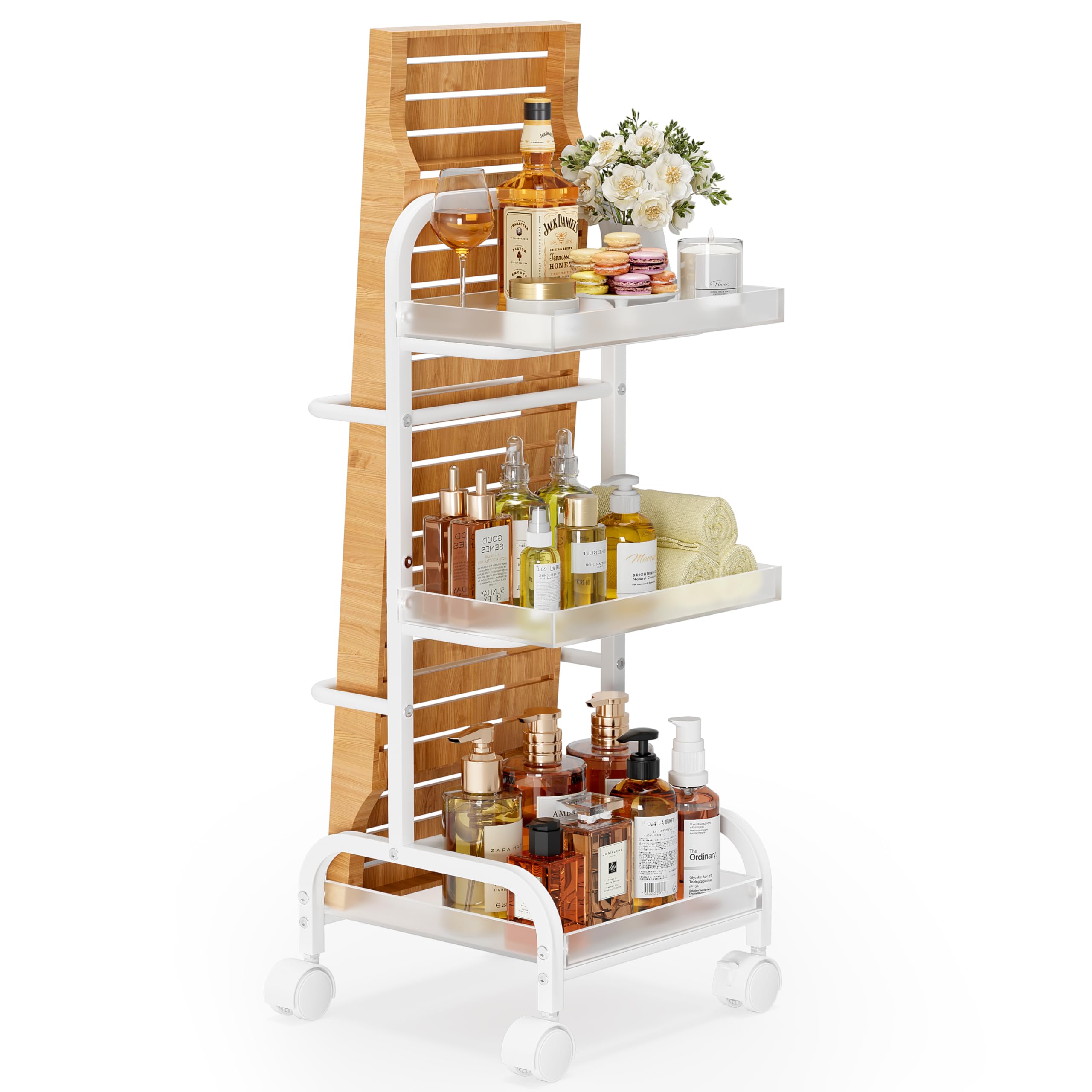 50% Off VINAEMO Bathroom Cart with Bathtub Tray Holder