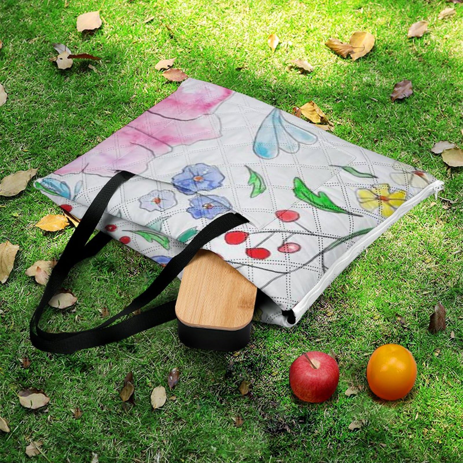 3D Impression Fleurs Contexte Couverture Pique Nique Tapis De Plage Anti Sable Tapis Plage Plaid Pique Nique pour Camping, Parc, Jardin, Plage 200x200cm