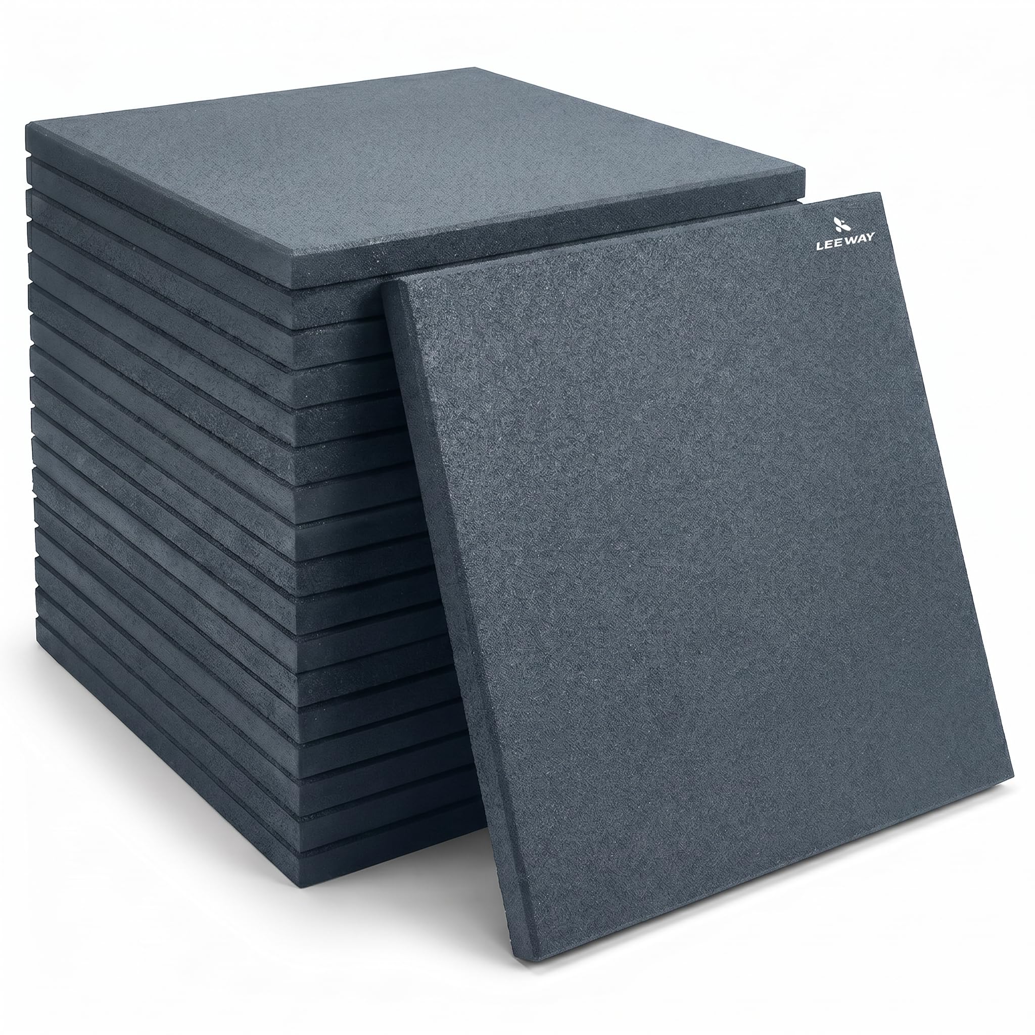 Leeway SBR Rubber Gym Flooring Tiles (Set of 6) | 10mm Thick, 20"x 20" | 16.62 SqFt | Shock Absorbent, Anti-Slip Mats for Home Gym, Commercial Fitness, Outdoor Workout & Play Area – Grey-image-26