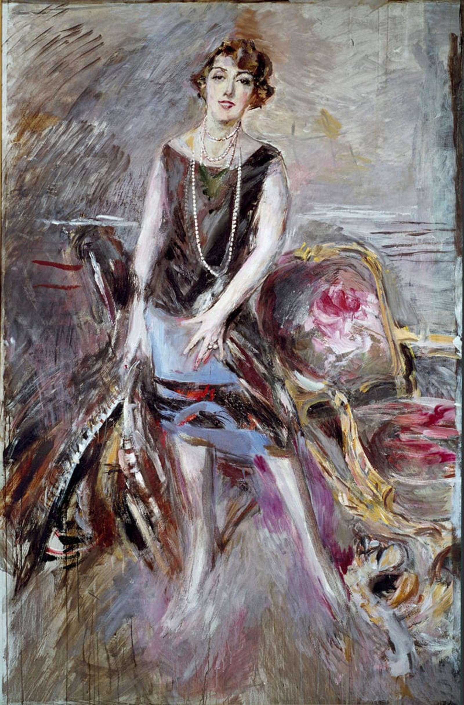 SERENDIPITP Retro Picture Poster Wall Art Pictures Painting Portrait of Madame Corbitt She's Daisy in the Fashion of Crazy Years by Giovann Wall Art Canvas Print for Wall Decor 60x90cm