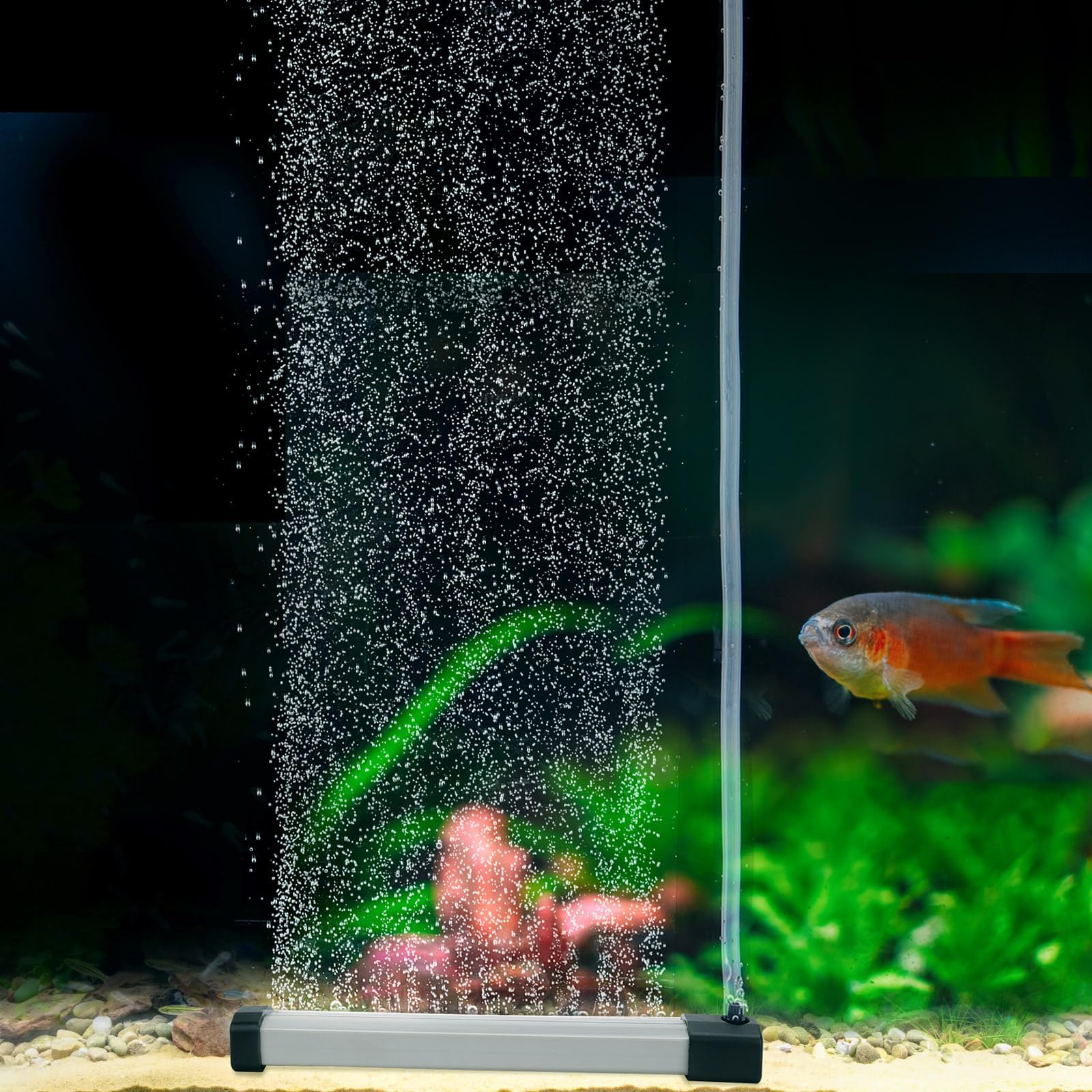 Nano Air Bubble Curtain Wall for Aquarium - Quiet High Dissolved Oxygen Diffuser for Fish Tanks