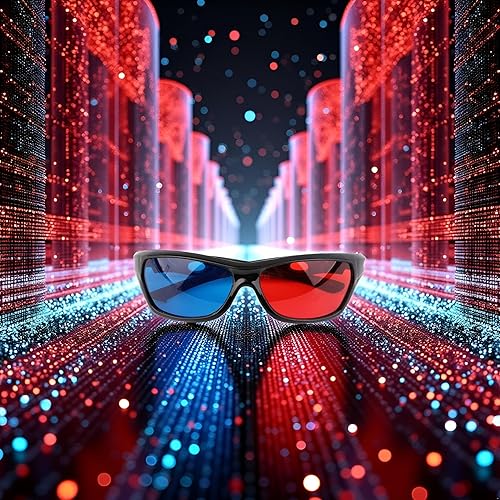 Miniatura 3 de 1 unids negro adulto marco negro rojo azul gafas 3D para anaglifo dimensional juego de película 3D gafas de visualización