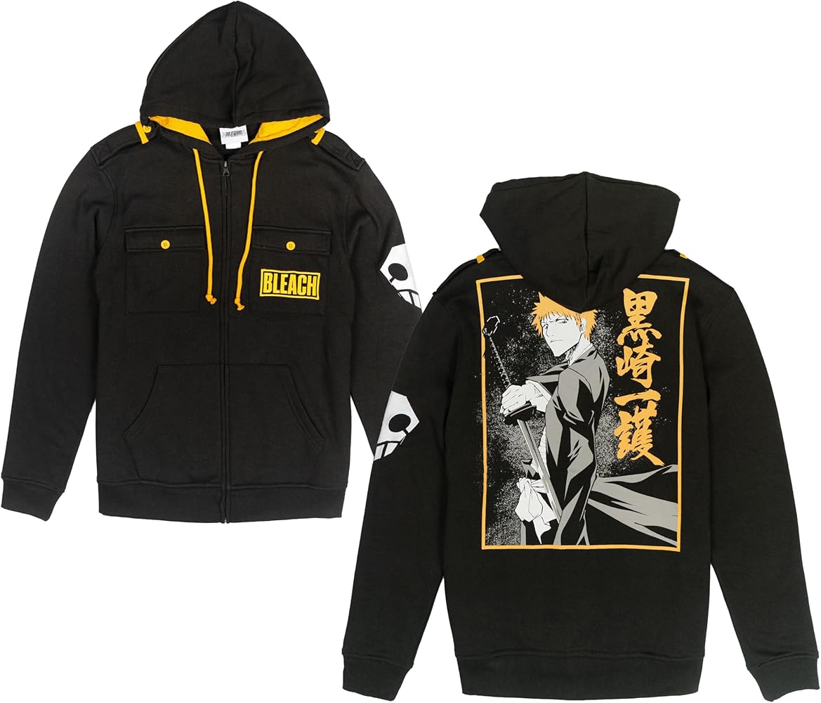 Amazon.com: Ripple Junction Bleach Men's Full Zip-Up Hooded