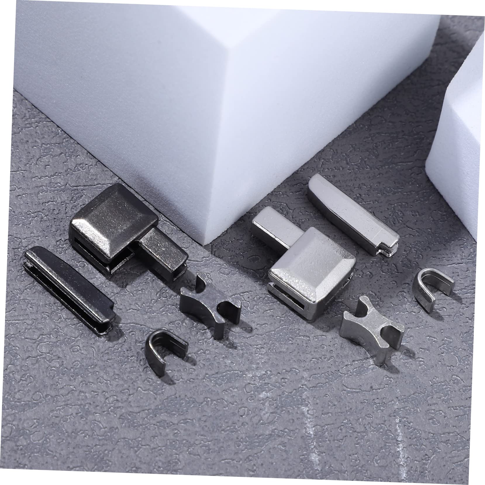 VILLCASE 4 Piezas Hebilla De Cremallera Reparación De Cremallera Pasador De Inserción De Cremallera Kit De Reparación De Tapones De Cremallera Mochila Abrigo Metal Reparar Tapón Inferior