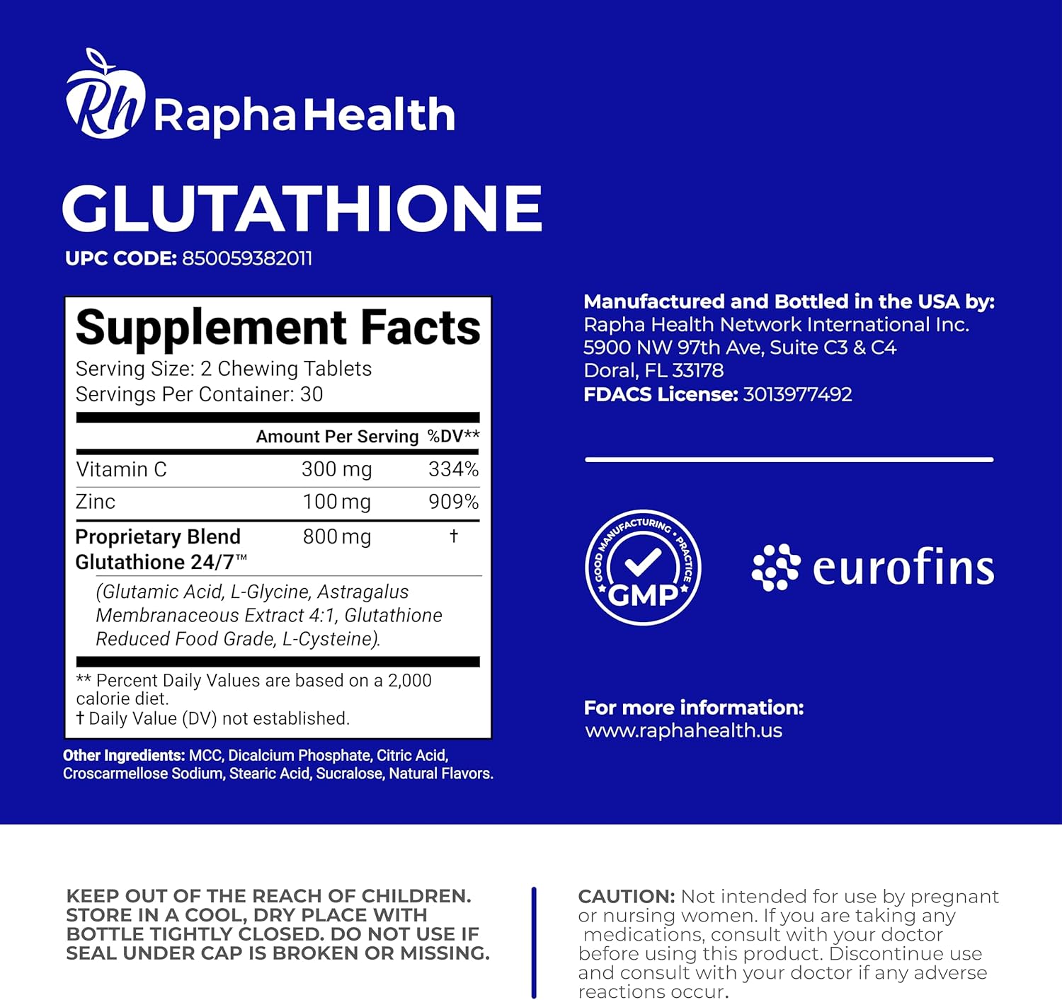 Glutathione Enhanced with Vitamin C & Zinc | Advanced Antioxidant & Immune Support | Detox & Skin Health Formula | 60 Tablets - One (1) Month Supply