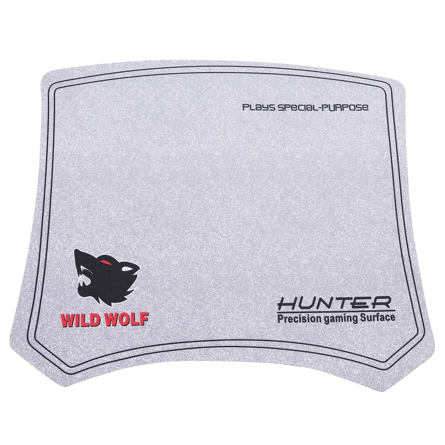 Rtechno Wild Wolf Precision Gaming Surface Wild Wolf Mouse Pad Soft Game Mousepad Play Game Special Purpose for Desktops, Laptops, Gaming (Mousepad Without Border