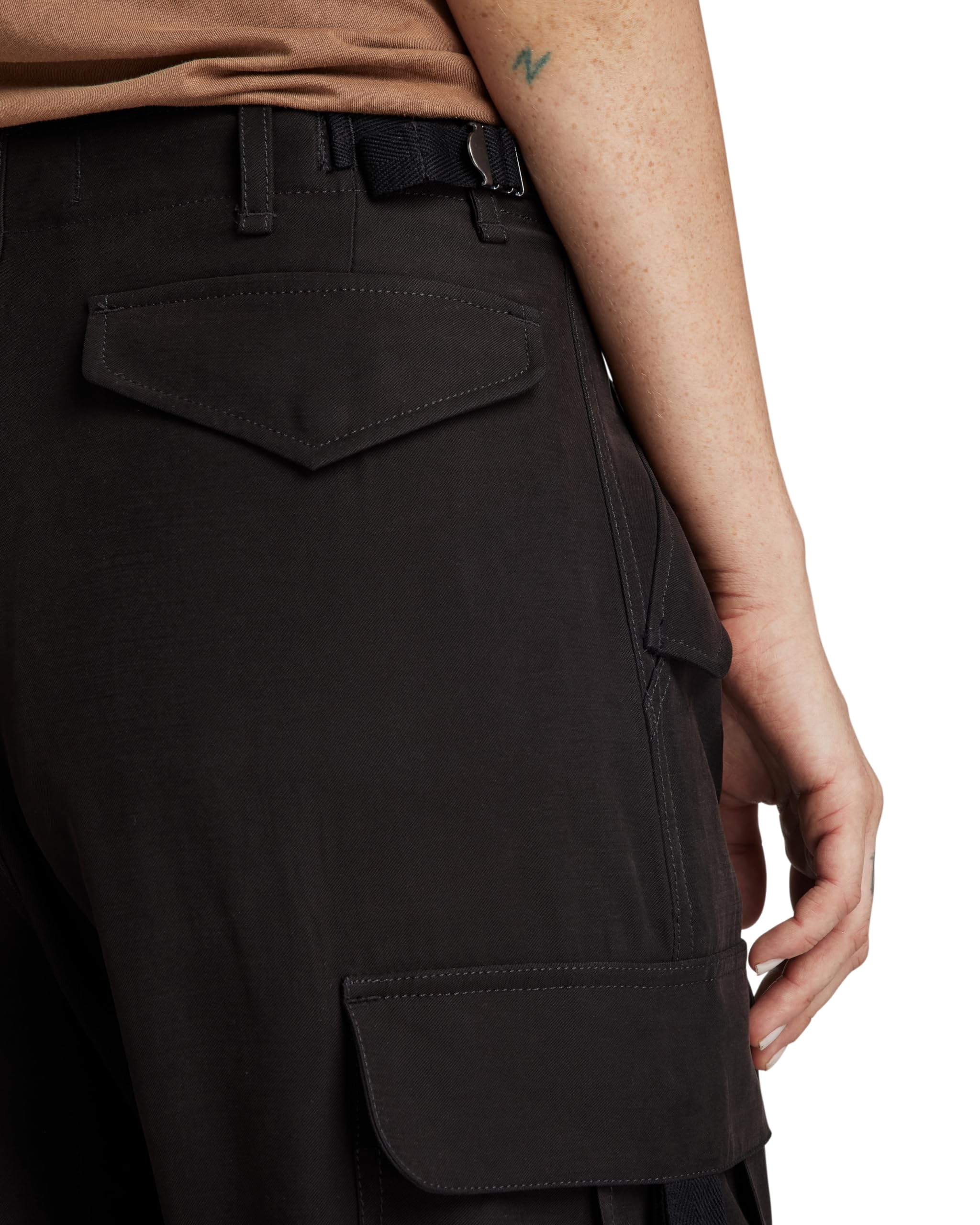 G-STAR Spodnie Cargo Cropped Drawcord - Spodnie Kobiety