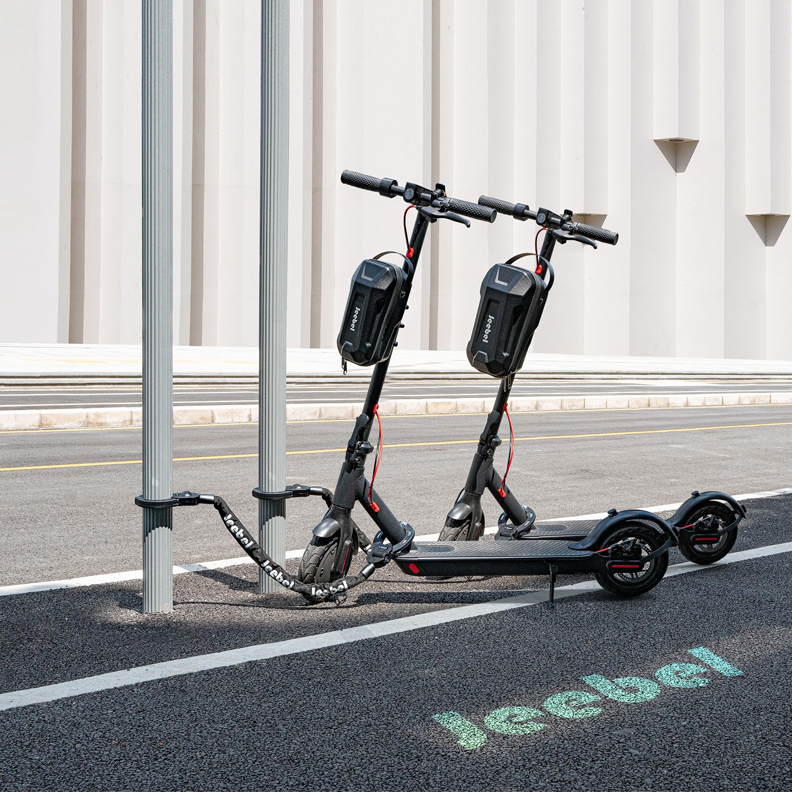 Jeebel 2L/3L/4.5L Torba na Skuter Elektrycznego Wodoodporna EVA z Wersja na Szybkozłączką lub Rzepem, Torba Przednia do Skutera Elektrycznego Xiaomi Mijia/Sedway ES/Roweru Składanego