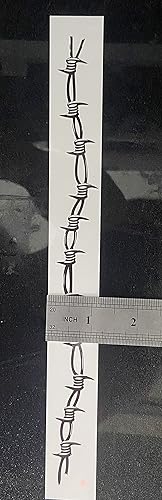 Miniatura 3 de Tatuajes temporales de alambre de púas, paquete de 9 brazaletes de alambre de púas grandes pegatinas de tatuaje para hombres y mujeres, variedad de