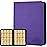 Trading Card Binder 16 Pocket, Foalgo PU Cover Card Binder for 1000+ Cards, Premium Trading Card Holder Folders, Double Sided Pocket Card Album for MTG, TCG (Purple)
