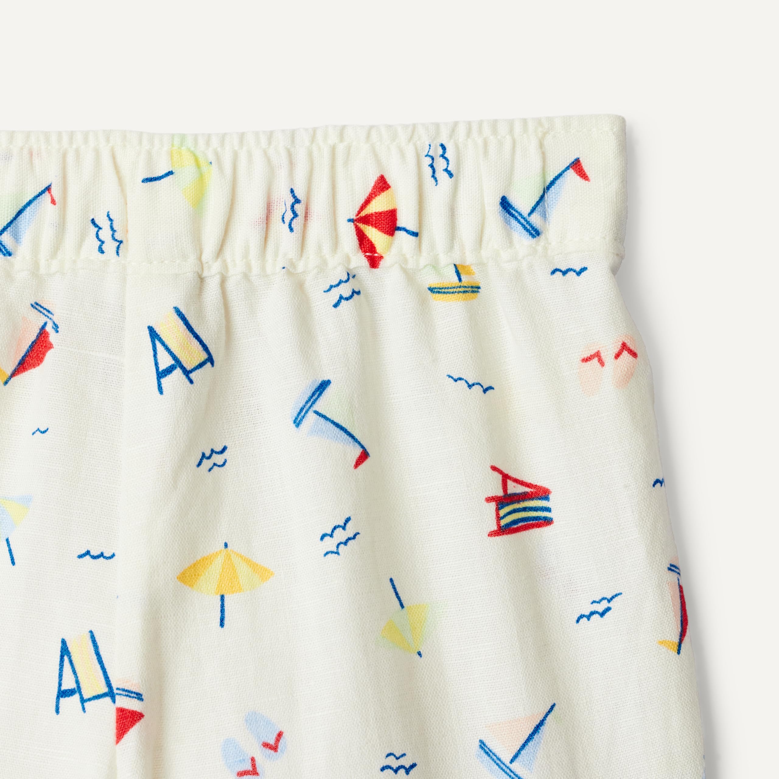 Amazon Essentials x Sofia Grainge Pantalones sin Cordones de Lino y Algodón Bebés y niños pequeños