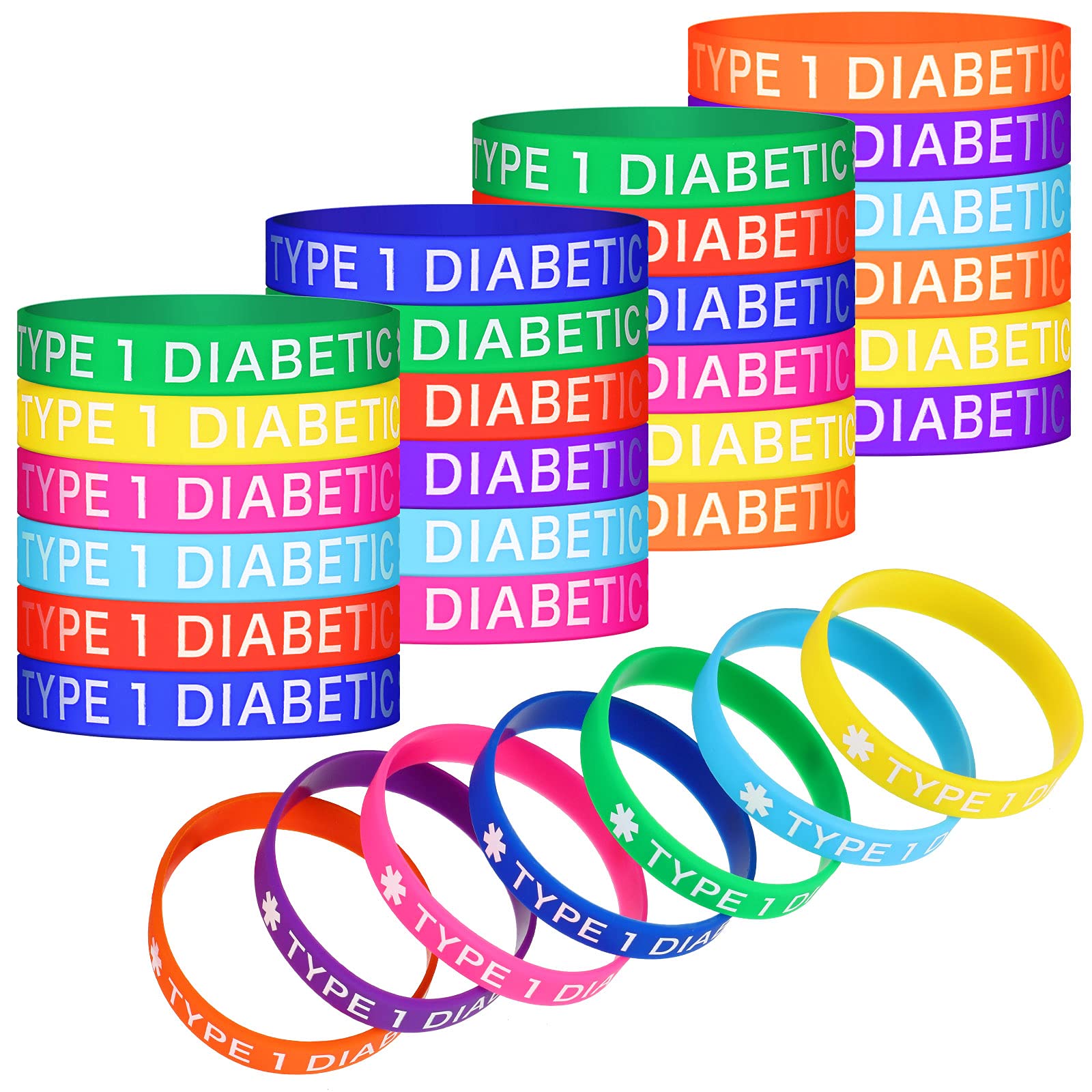 rubber diabetes bracelet