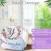 Vista 5 de Manta de forro polar personalizada para niñas con nombre personalizado Forro polar cálido y suave para ropa de cama o decoración de habitación