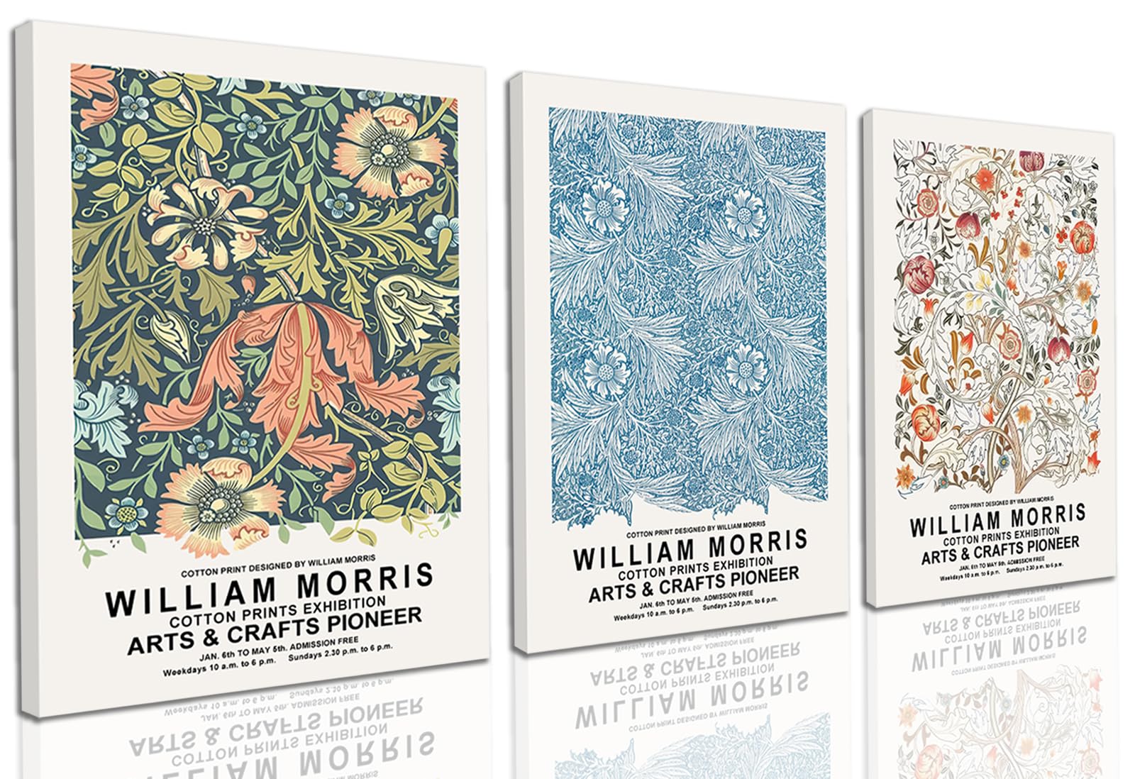 Amazon.co.jp: Aglcatie フレーム入りウィリアム・モリス ウォール