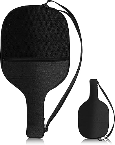 Funda de pala de pickleball, solo fundas de neopreno, funda de raqueta de pickleball, compatible con la mayoría de raquetas de pickleball estándar y