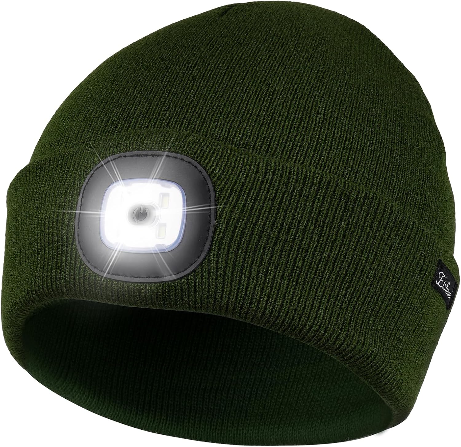 Etsfmoa Unisex Beanie with The Light Gifts for Men Dad Father USB Rechargeable Caps