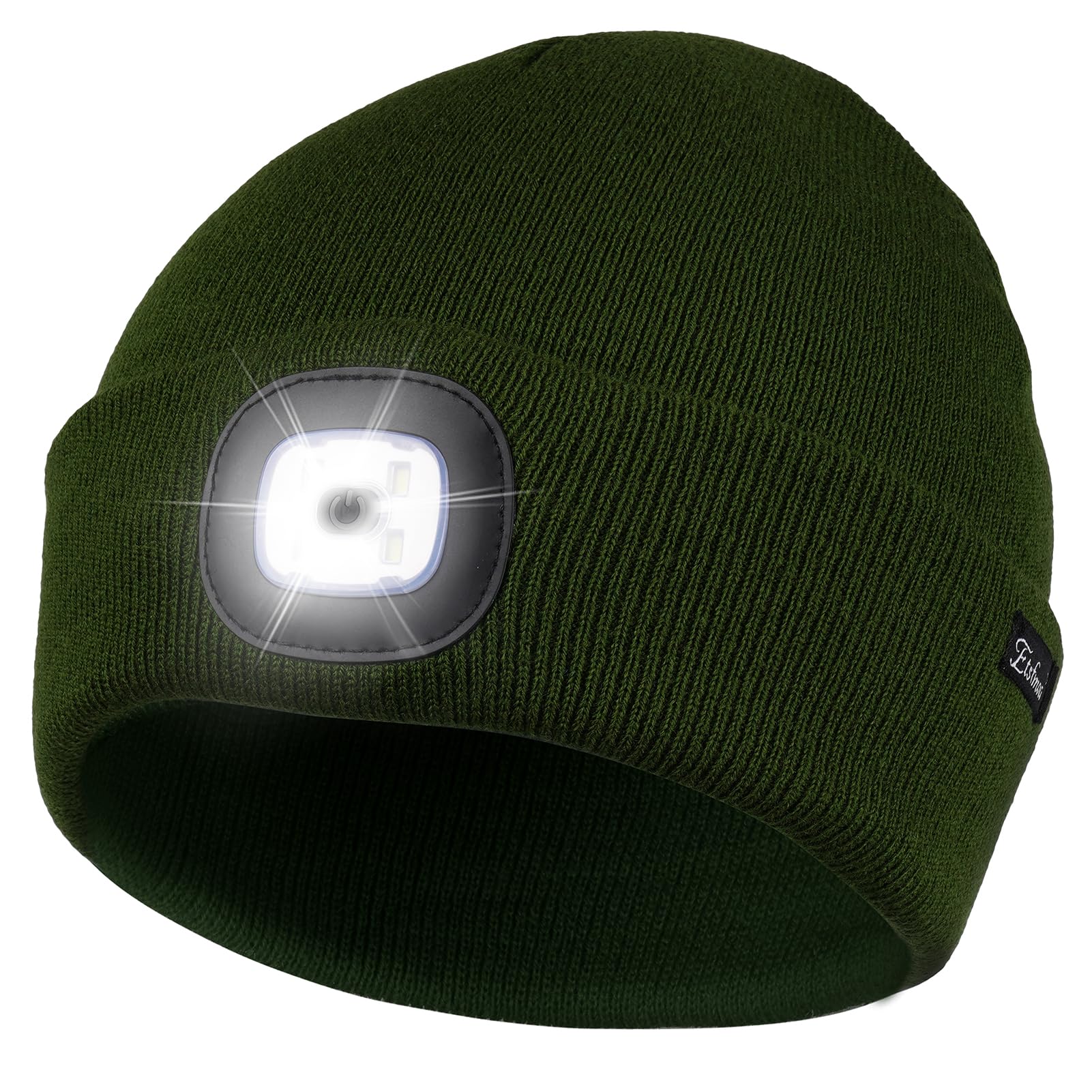 Etsfmoa Unisex Beanie with The Light, Gifts for Men Dad Father Winter Caps