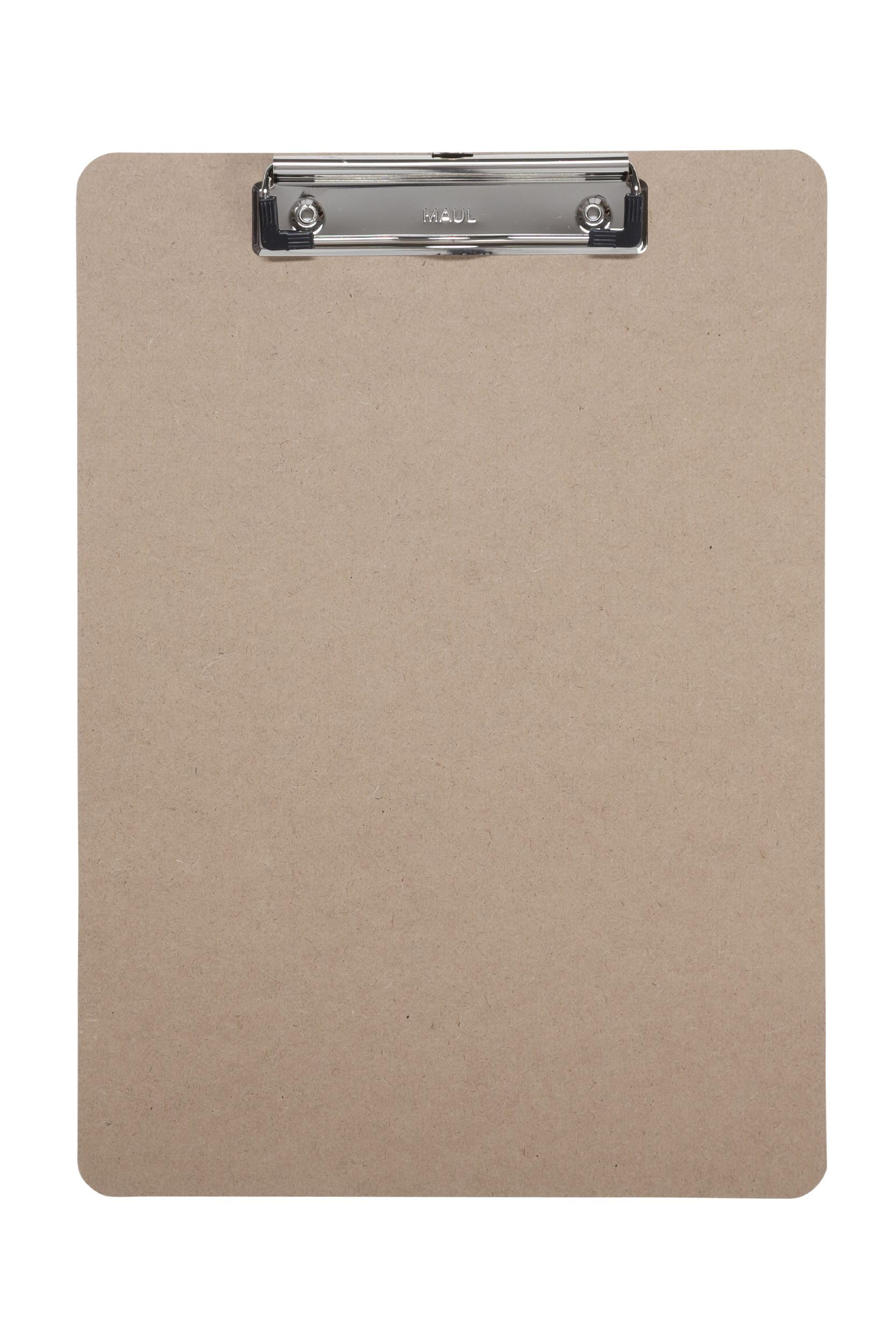 Maul Portapapeles Maulbasic, portapapeles, DIN A4 Vertical, Madera Dura, reciclable, 8 mm de Ancho de sujeción, 2392070