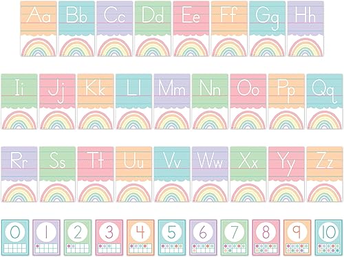 Miniatura 2 de Teacher Created Resources Tablón de anuncios del alfabeto pop pastel (TCR8409)