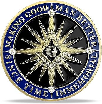 Masonic Challenge Coins Master Mason Brotherhood Challenge Coin Freemason Challenge Coin