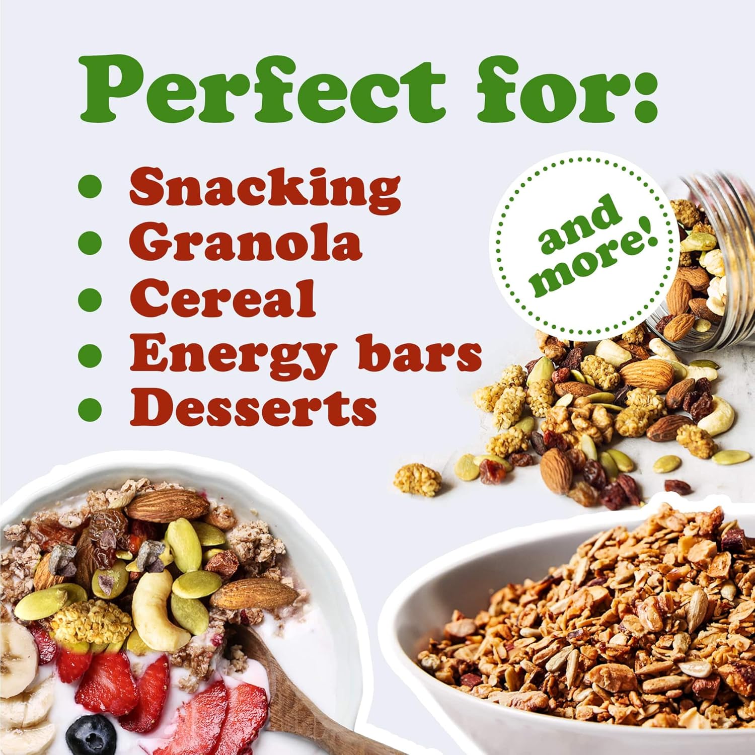Organic Raw Munchies Snack Mix, 2 Pounds — Raw and Non-GMO Snack Mix Contains Cacao Nibs, Raisins, Almonds, Cashews, Walnuts, Goji Berries, Mulberries, Pumpkin Seeds. Vegan Superfood, Kosher