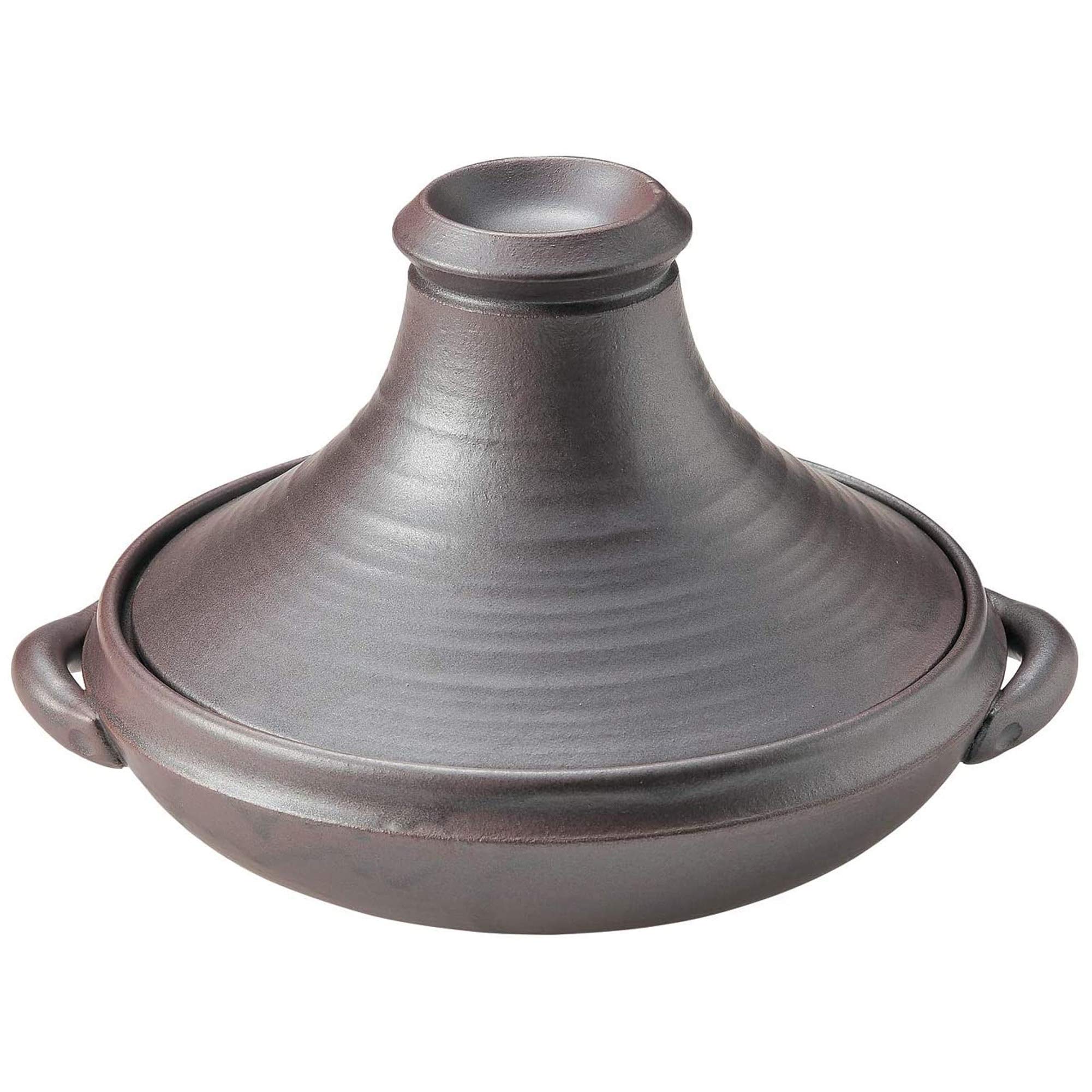 IPPINKA Japanese Clay Pot Donabe, Tajine, Medium, 1 quart, Good for 2 people