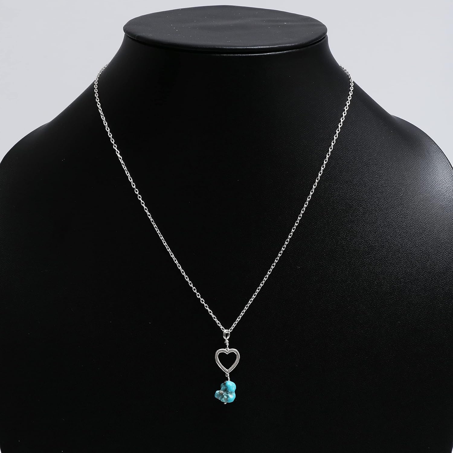 925 Sterling Silver Natural Raw Necklace, Gemstone Crystal, Gift For Women, Gift For Her, Silver Jewelry