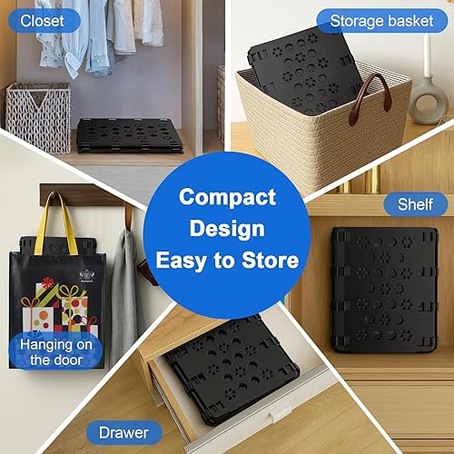 Miniatura 6 de BoxLegend V3 - Camiseta plegable para ropa carpetas de plástico duradero tablas plegables color negro