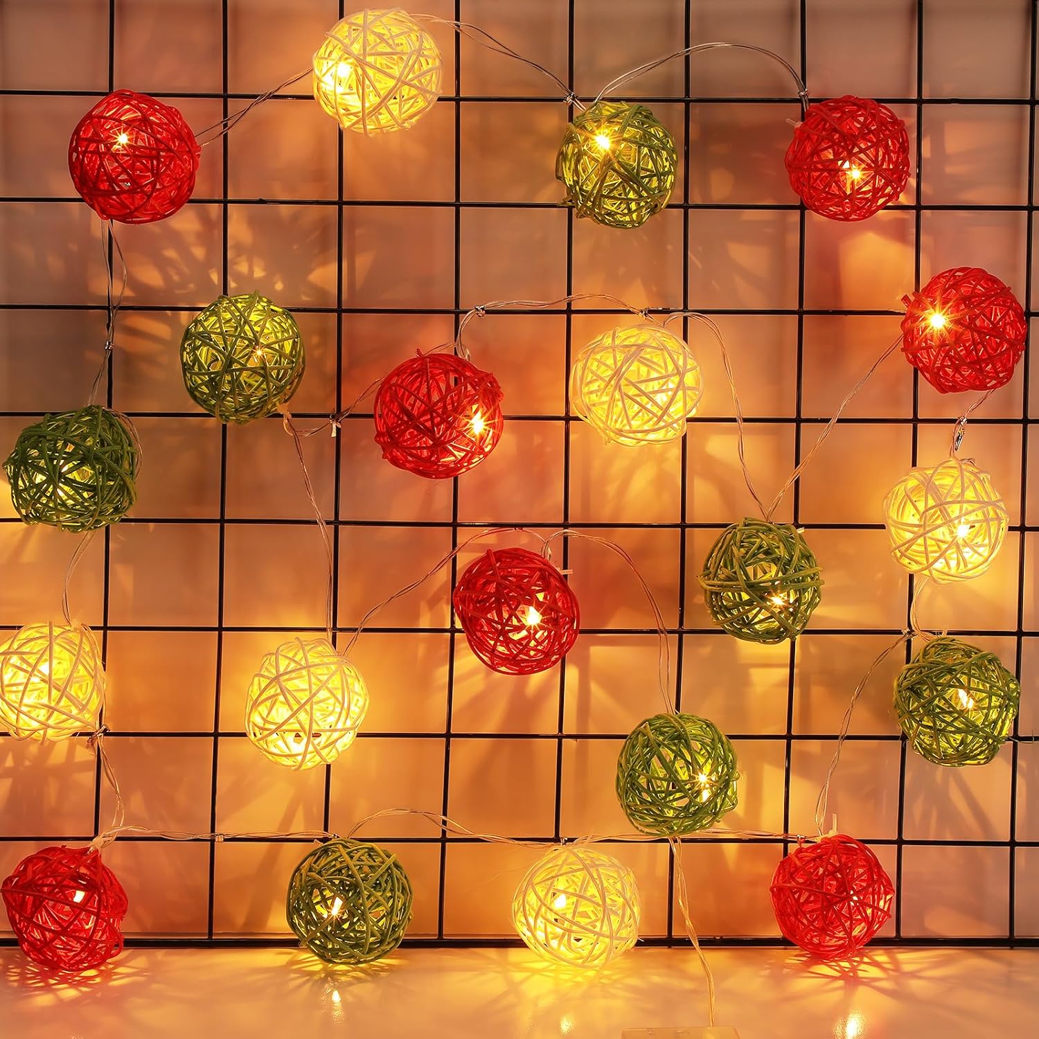 VIHOSE 20 LED 8 ft Christmas String Lights Christmas Light