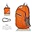 Outlander Packable Handy Lightweight Travel Hiking Backpack Daypack-Orange