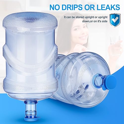 Miniatura 3 de Tapa para jarra de agua de 5 galones, tapas de botella de agua de 5 galones, tapa superior de silicona reutilizable, sin derrames, se adapta a