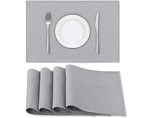 Top-Rated Gray Placemats (Set of 4): Elevate Your Dining Experience