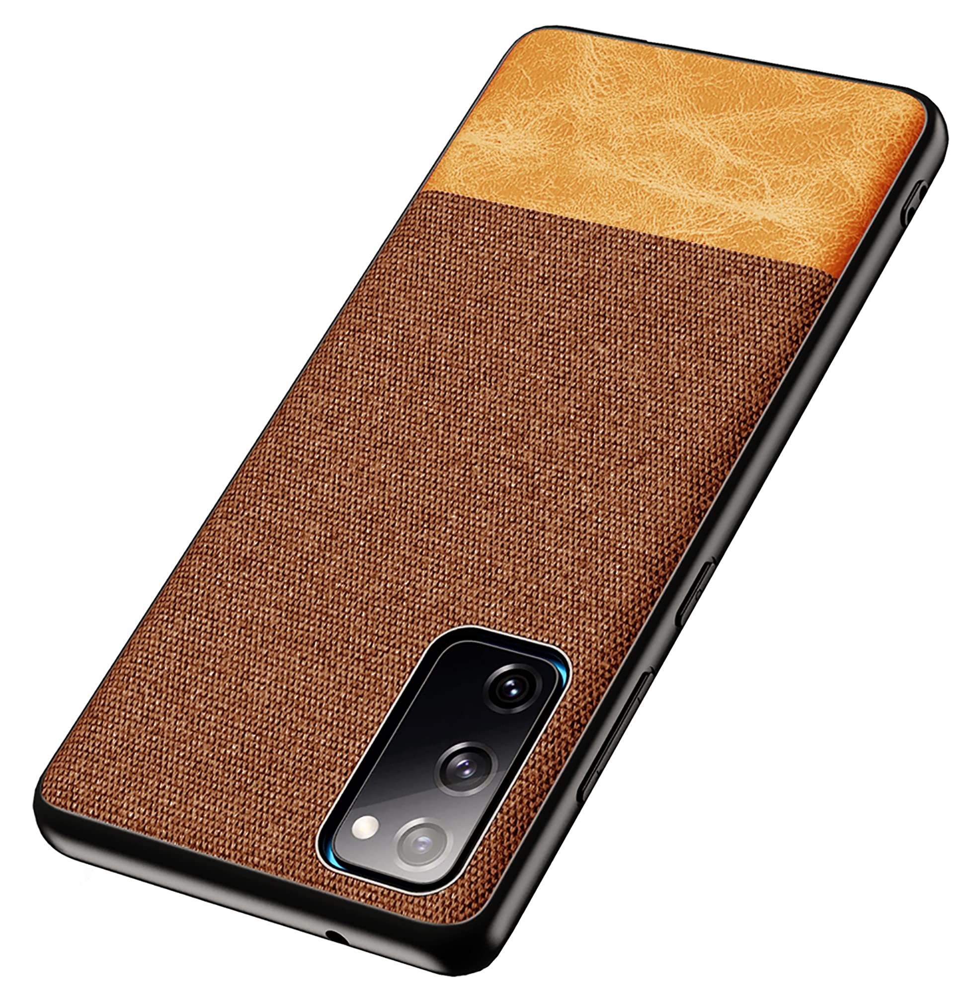 Kapa Soft Fabric & Leather Hybrid Protective Case Cover for Samsung Galaxy S20 FE (Brown) (B08R9Q6MHB) Amazon Price History, Amazon Price Tracker