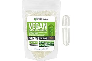 XPRS Nutra Size 1 Empty Capsules for Small Supplement Doses