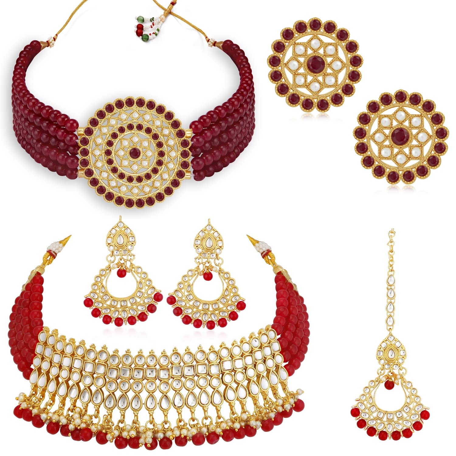 See full amazon price history chart for Sukkhi Amazing Gold Plated Combo Choker Necklace Set for Women (CBNS104239) Sukkhi Amazing Gold Plated Combo Choker Necklace Set for Women (CBNS104239) (B09Y3D81NV) Amazon Price History, Amazon Price Tracker