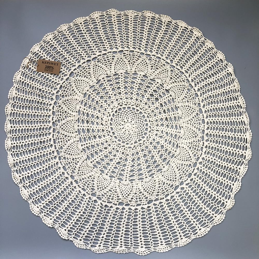 SWANEW Lot De 4 Blanc Housse Pour Table Haute, Nappe Mange Debout