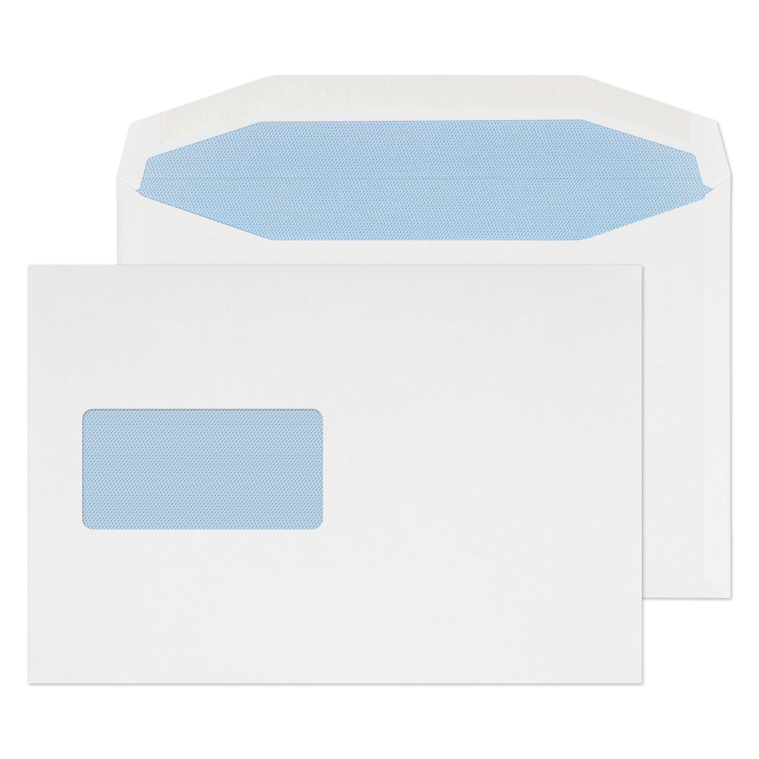 Blake Envelopes Purely Everyday 4708 Kuvertierhüllen Briefumschläge Naßklebung Mit Fenster Weiß C5+ 162 x 238 mm - 90g/m² | 500 Stück