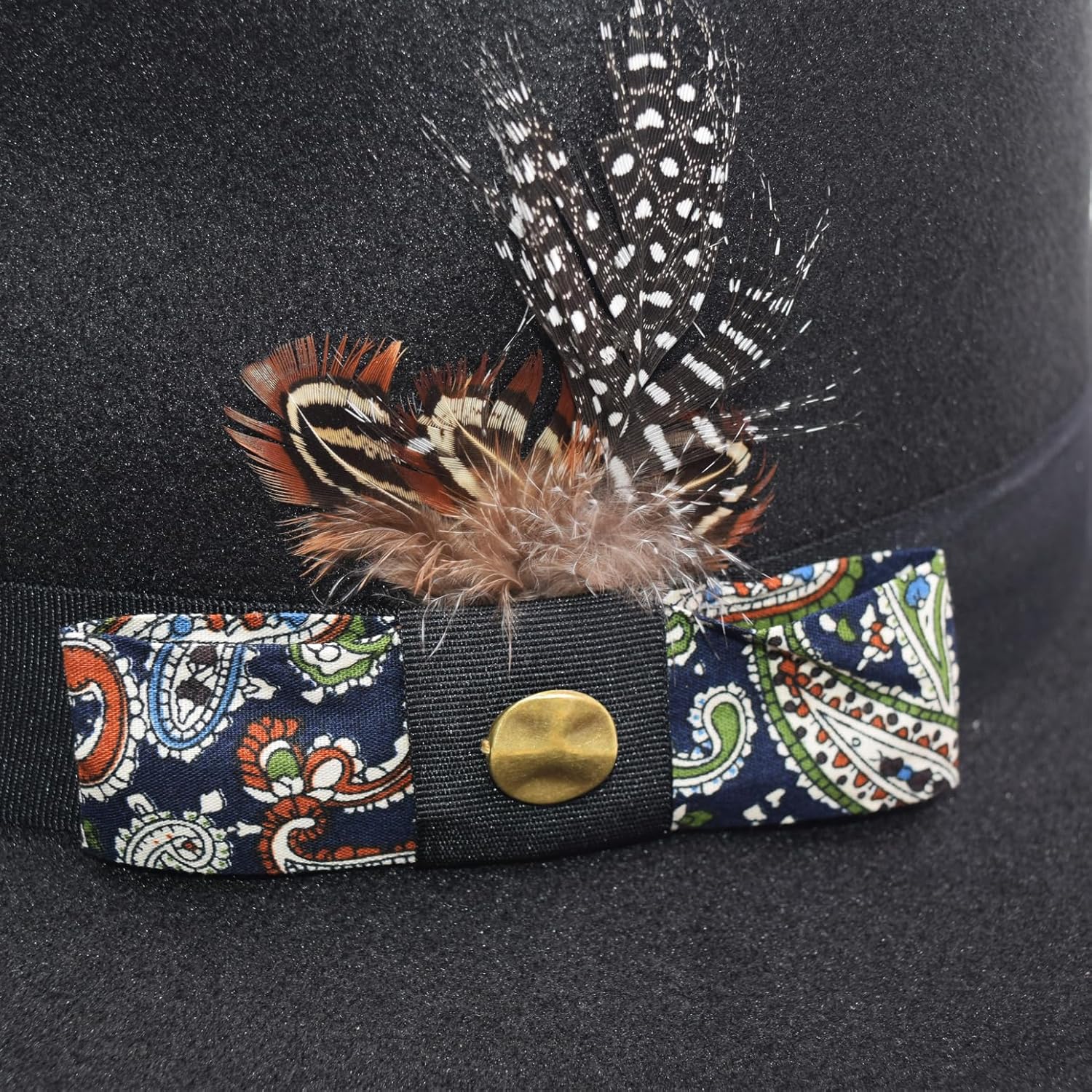 Classic Fedora Hats for Men Women Wide Brim Felt Hat Panama Dress Fedora Hat - Image 7