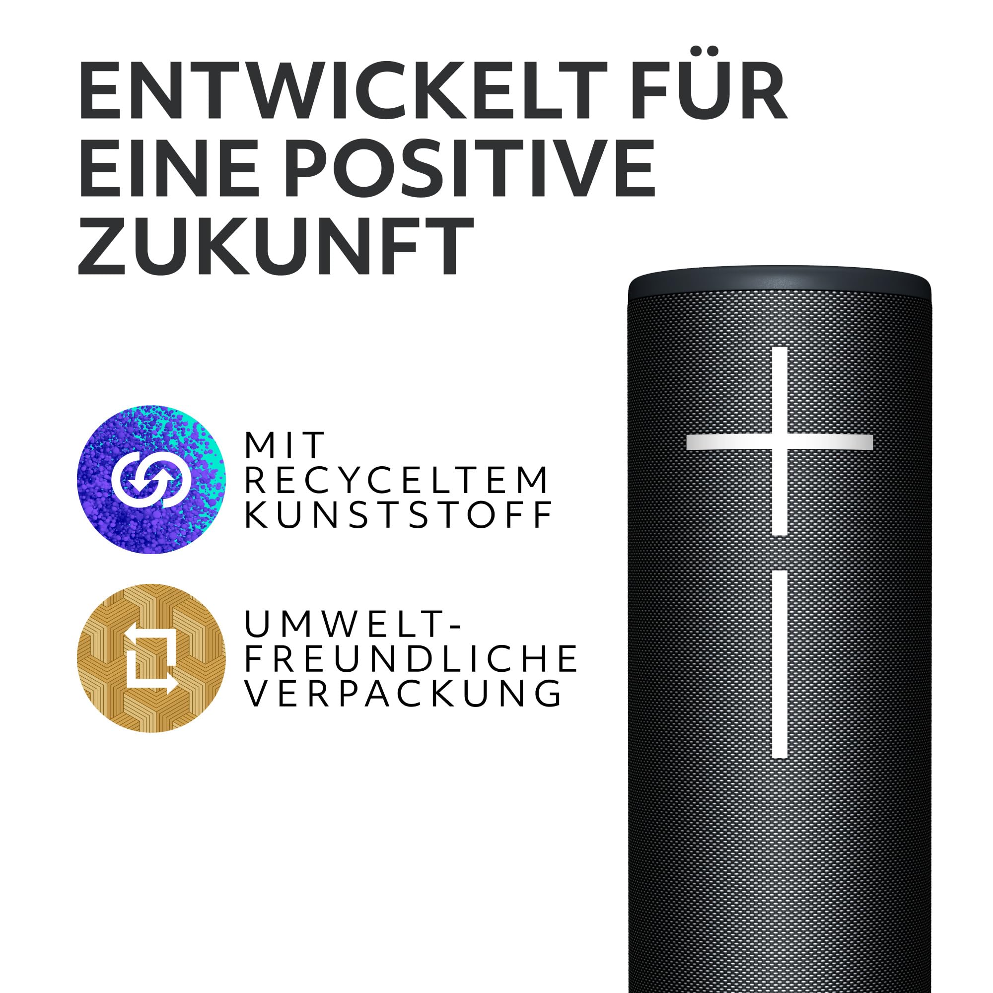Ultimate Ears Boom 4 – mobiler, wasserdichter, schwimmfähiger Bluetooth-Lautsprecher mit kräftigem, intensivem, kristallklarem 360-Grad-Sound, 15-Stunden-Akku und 45m Reichweite - Schwarz