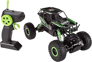 Hey!Play! Remote Control Monster Truckâ€“ 1:16 Scale, 2.4 GHz RC Off-Road Rugged Toy Vehicle with Spring Suspension & Oversized Wheels for Kids, Multi Color