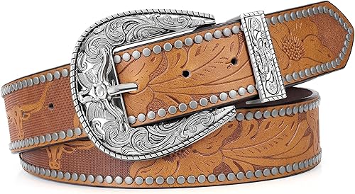 BELTROAD Western Belts for Men Cowboy Belt Women Vintage Cowgirl Men's Country Belt for Jeans Christmas Belts Gifts