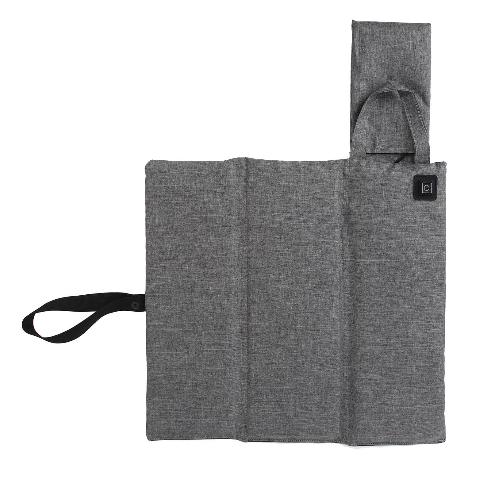Tragbares Beheiztes Sitzkissen, Einstellbare Temperatur, Faltbares USB-Heizsitzkissen, Mattiertes Hellgrau f¨¹r Stadioncamping, Outdoor, Sporterevents, Picknicks, Live Konzerte
