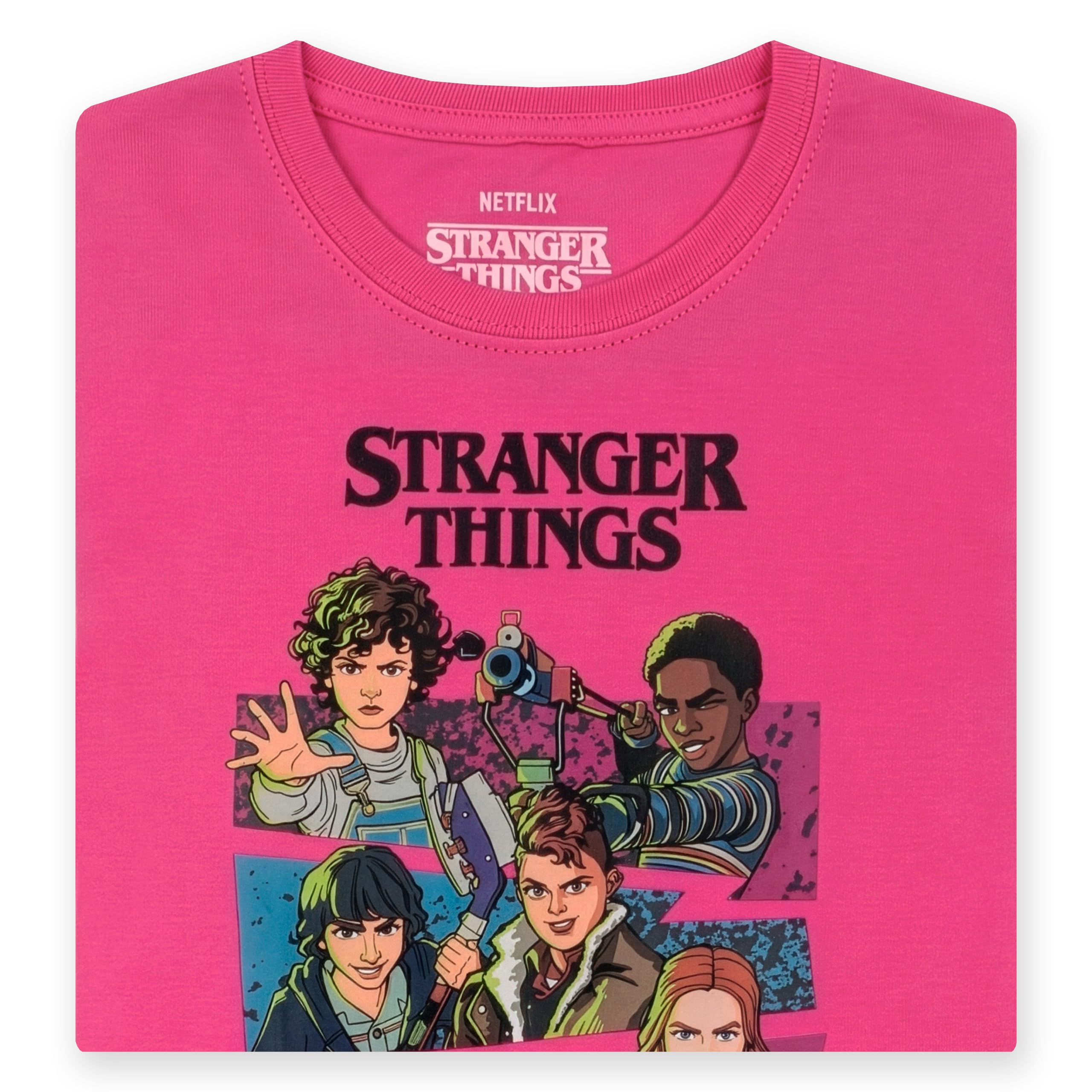 Stranger Things Camiseta para Niña, Camiseta Tales from ’85 para Niña, Camiseta De Manga Corta