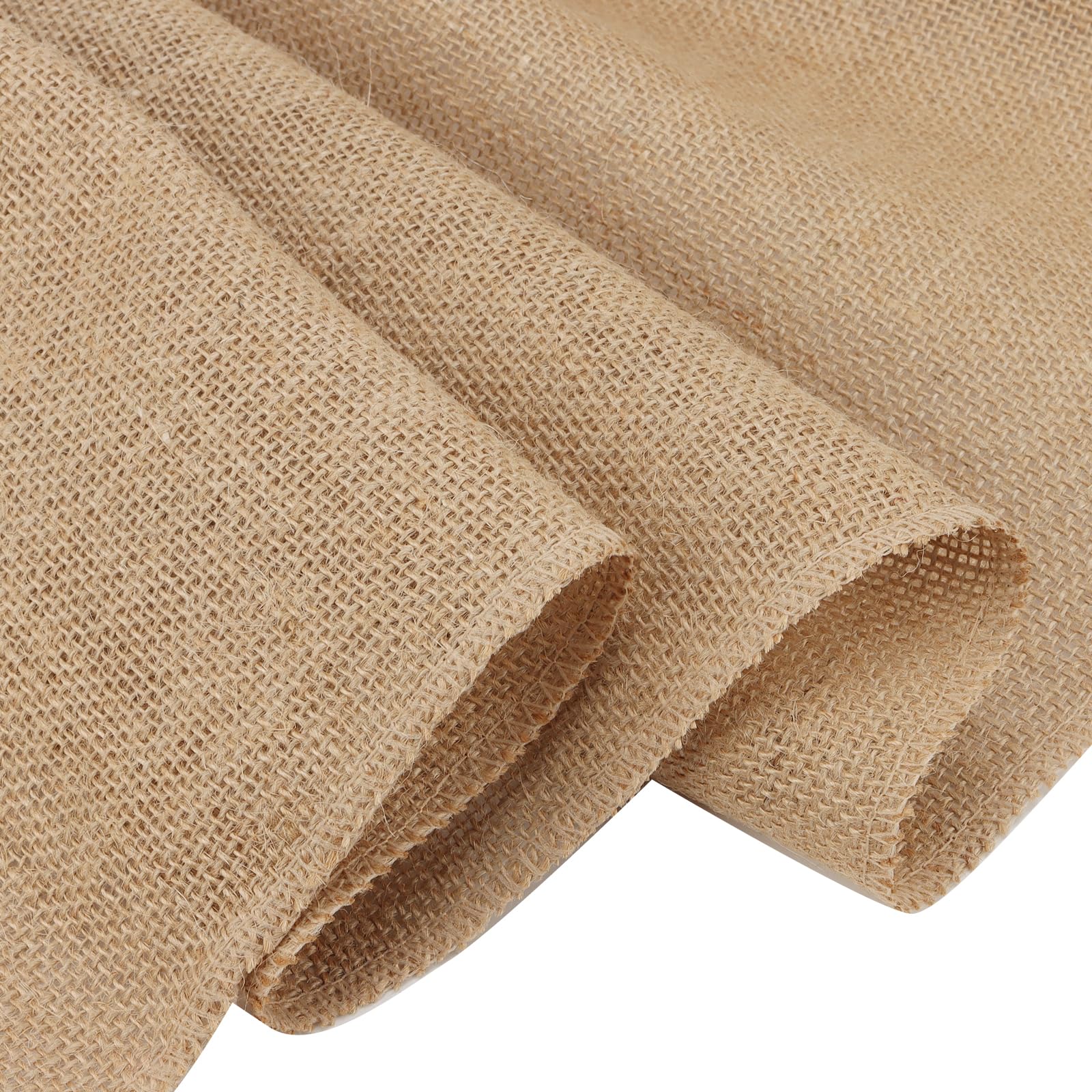 MUKCHAP 2 Rolls 30cm x 10m Jute Hessian Roll, Natural Burlap Table Runner Roll, Jute Fabric Cloth for Arts Crafts - Image 4