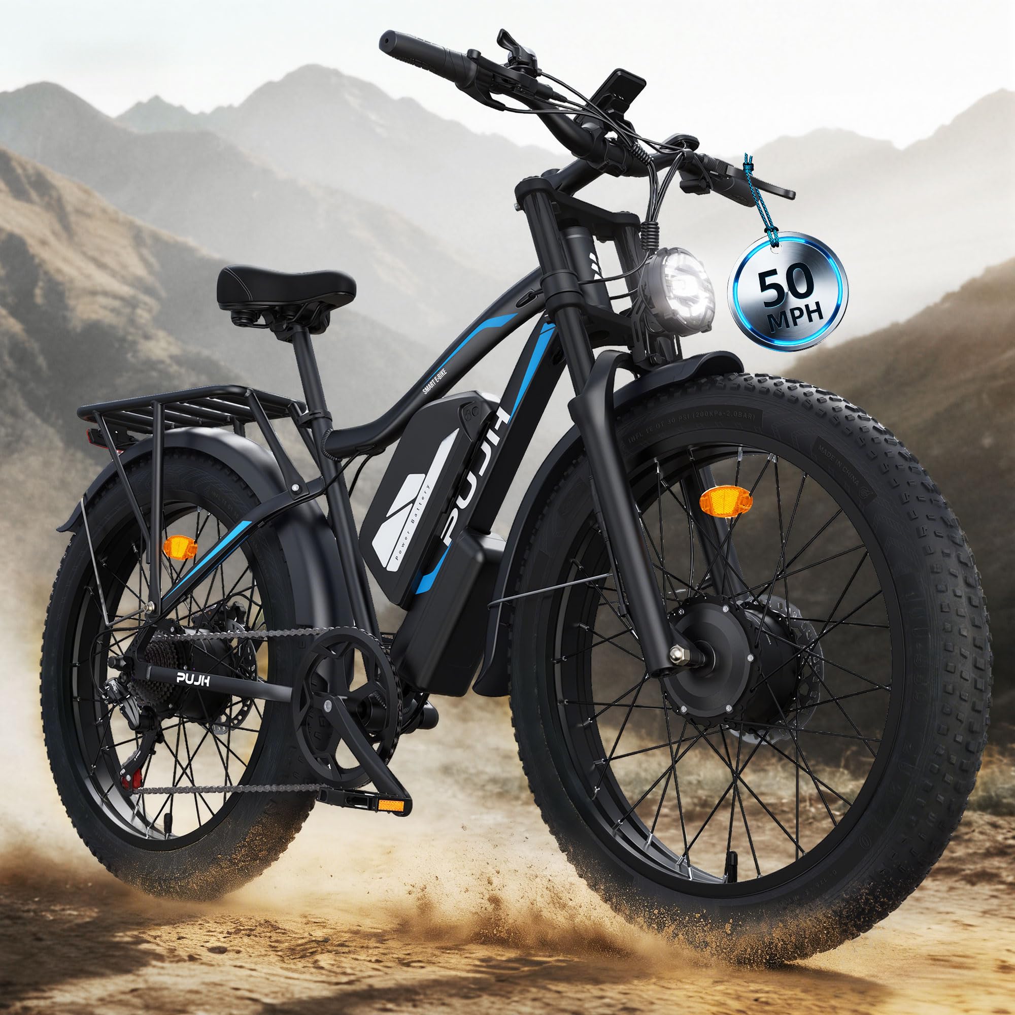 PUJH 6000W Dual Motor Electric Bike