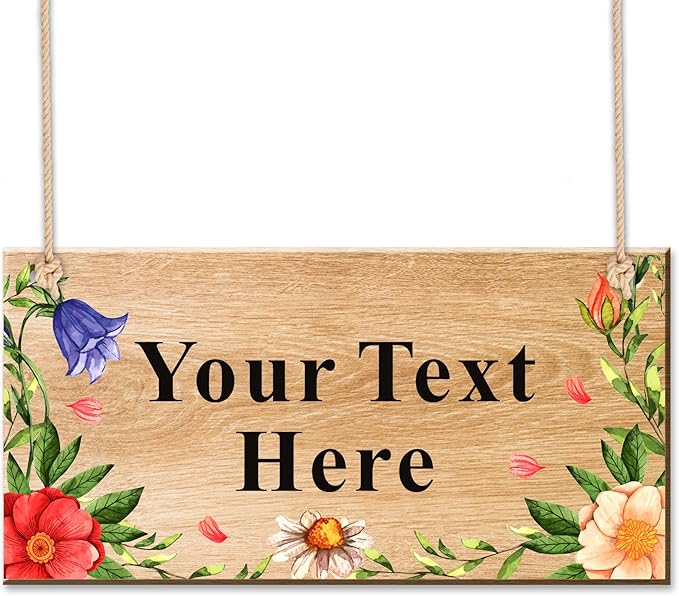 Personalised Garden Signs and Plaques for Outside Garden Signs Wooden