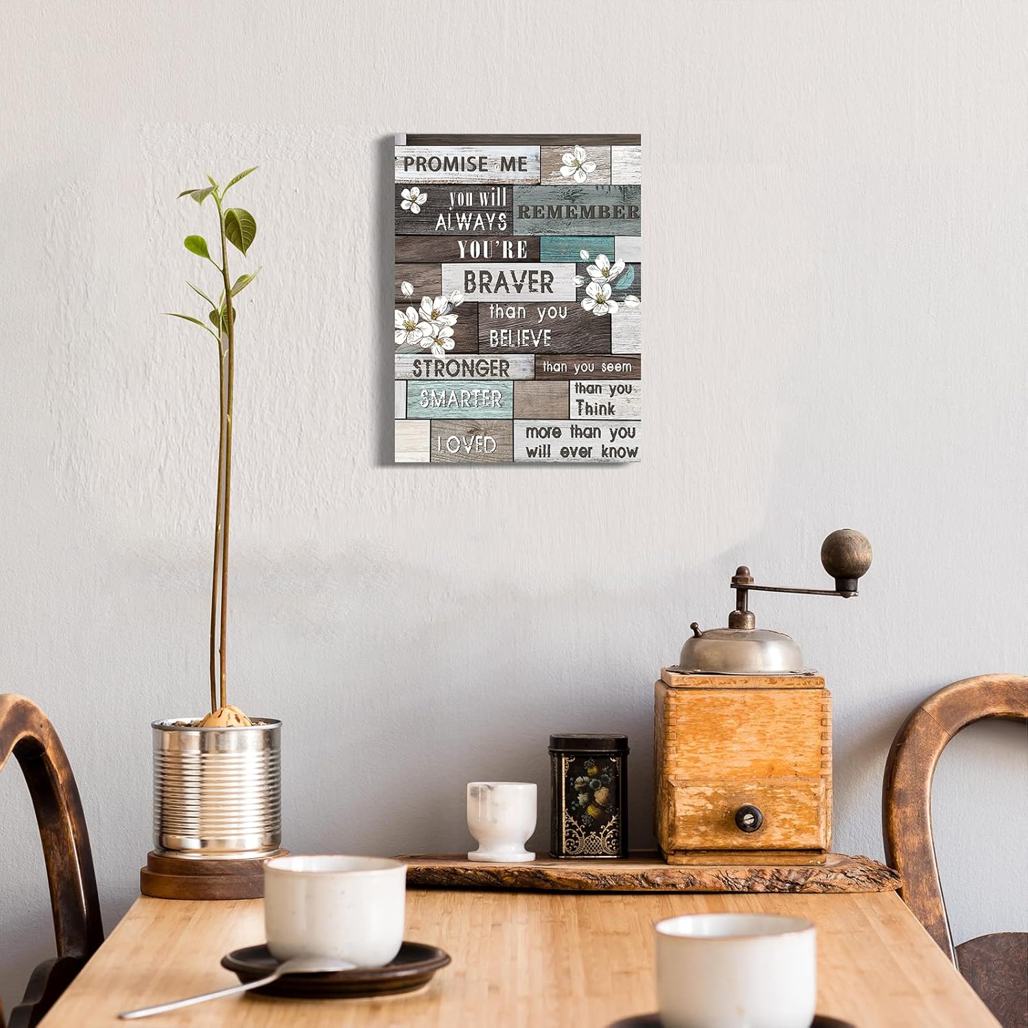 Inspirational Wall Art for Office Bathrooms Motivational Wall Decor Quotes Theme Canvas Wall Art Home Office Artwork Decor Prints with Framed 12"x16" Inspiration 12"x16"